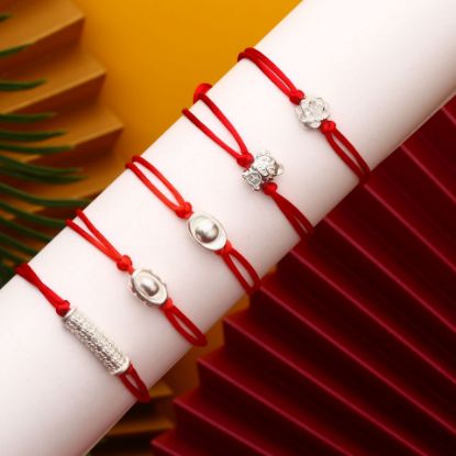 Picture of Zuyin 999 Fulong Red Rope Bracelet