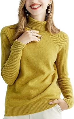 Picture of One line neckline ultra-fine wool bottom sweater